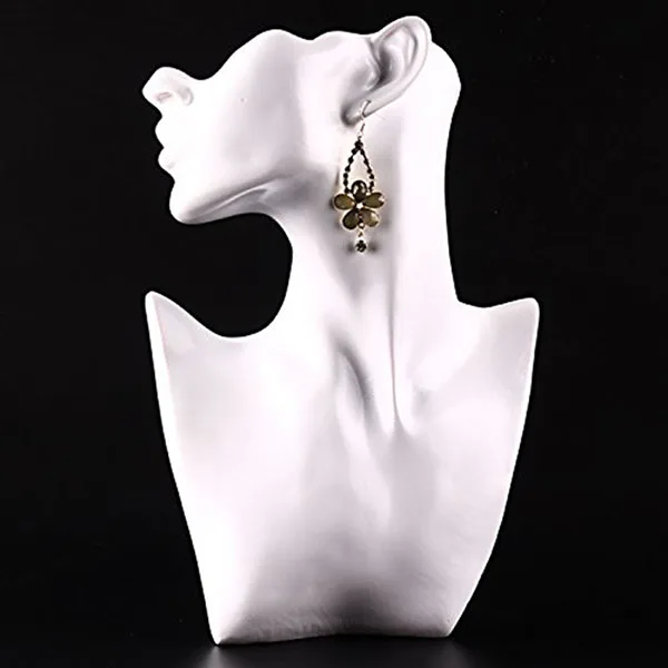 

Resin Support Display for Jewelry Bust Form Mannequin White