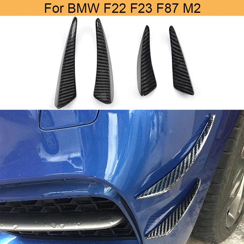 

2 Series Front Lip Splitters Fins Trims for BMW F22 F23 F87 M2 M235 M Sport Convertible Standard 2 Door 2014-2016 Front Splitter