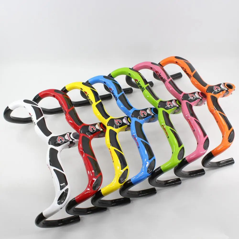 Новый Подгонянный полностью углеродный велосипедный руль дорожный и стержень