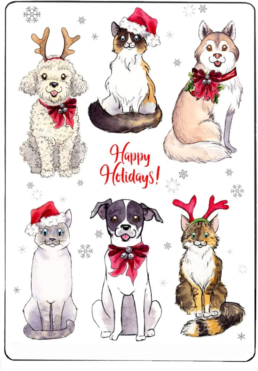 

Tin Sign Christmas Cat Dogs Metal Sign Street Garage Family Cafe Bar Bathroom Door Wall Decoration Retro Plaque 8x12inch