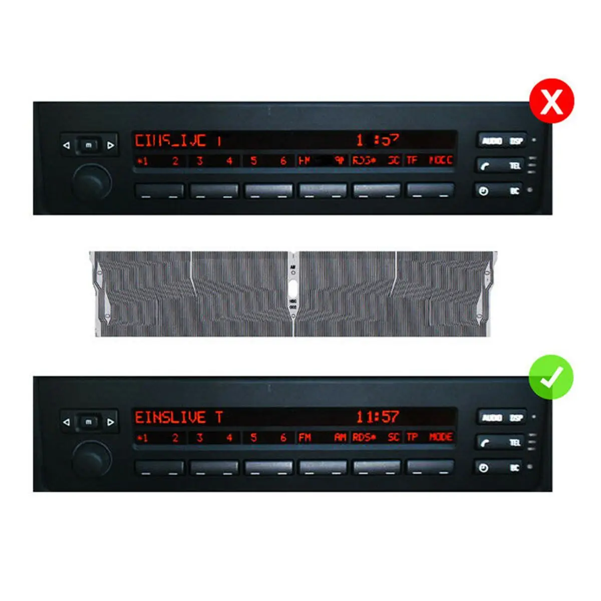 Автомобильный радиоприемник контактная Фольга для ремонта пикселей 1 шт.