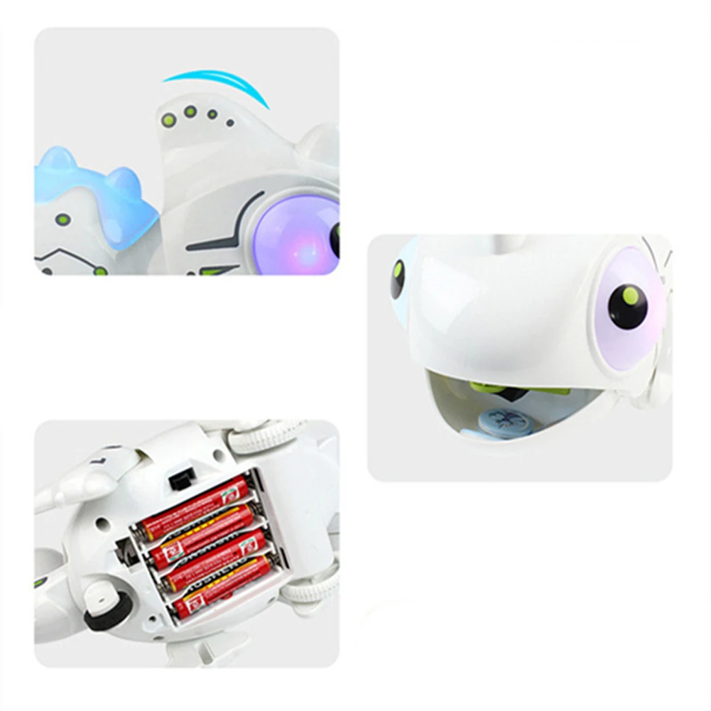 

12 Color Changing RC Dinosaur Toy Electronic Chameleon Model Dimming Remote Control Animal Intelligent Robot Set Toy 2.4Hz