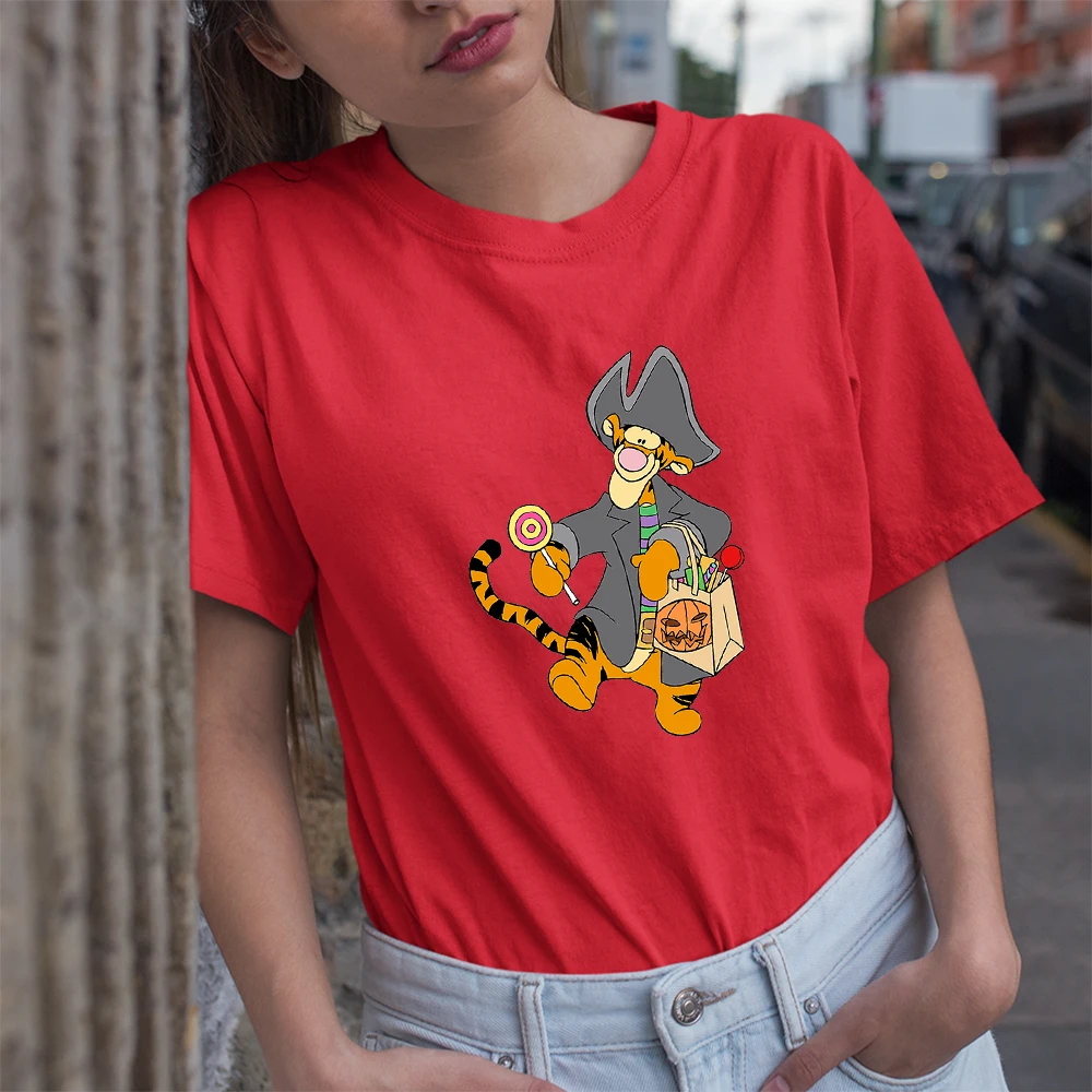 

Женская футболка с коротким рукавом и принтом, на Хэллоуин