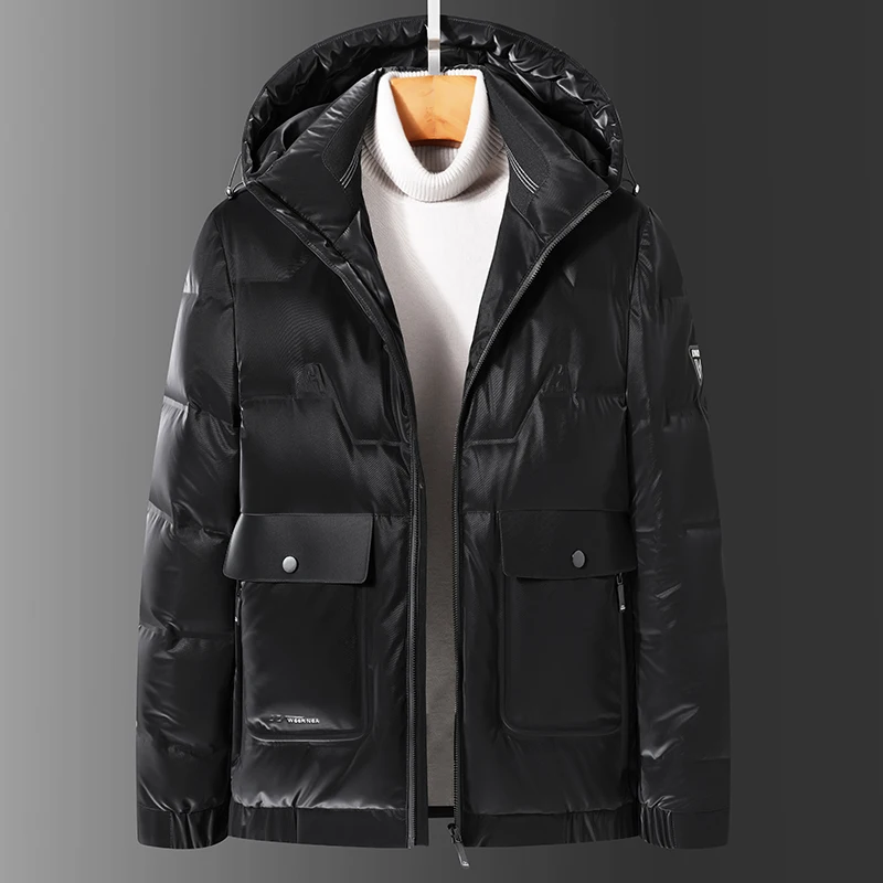 

Men 2021 Winter Brand New Casual Warm Thick Waterproof Jacket Parkas Coat Men New Autumn Outwear Windproof Hat Parkas Jacket Men