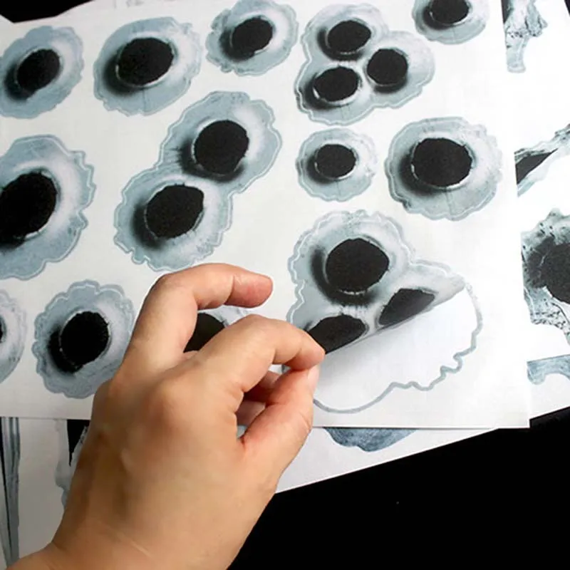 1 шт. автомобильный Стайлинг 3D поддельные следы от пуль выстрелов Смешные