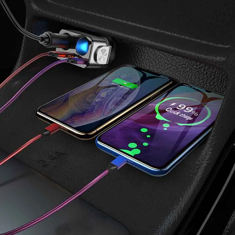 USB зарядное устройство прикуриватель в автомобиле аксессуары для интерьера