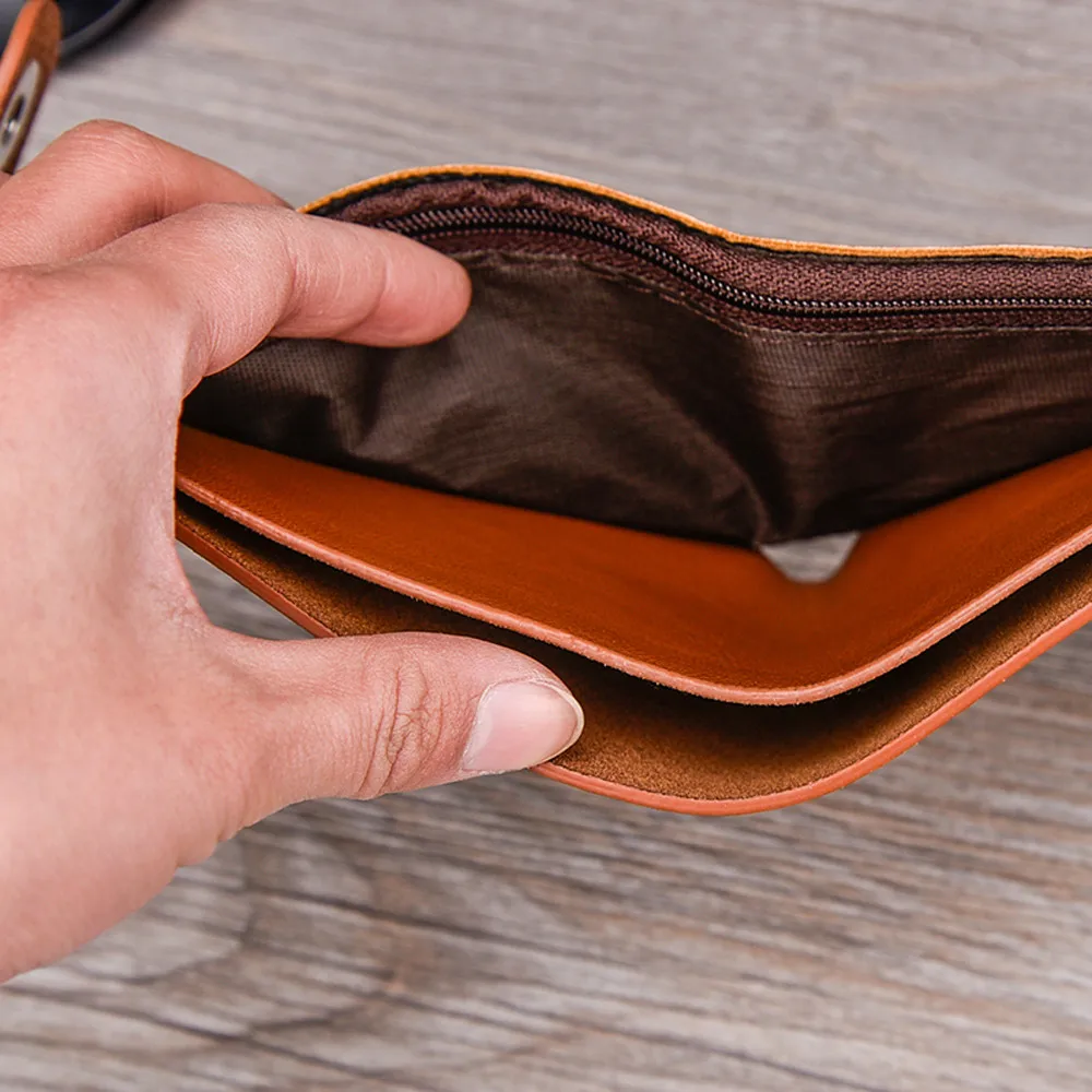 30 # Лидер продаж мужской однотонный винтажный кошелек с рисунком личи несколько