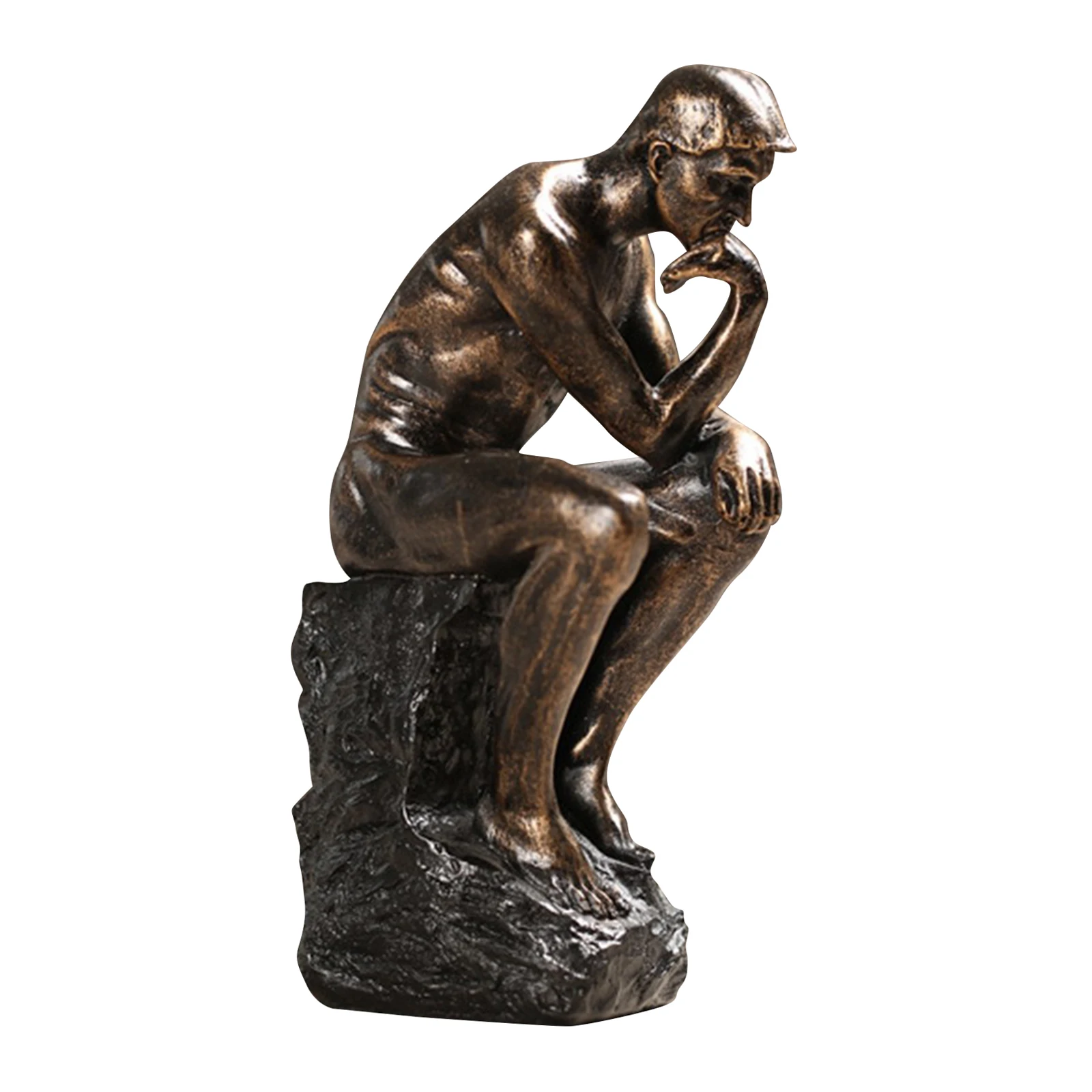 Современная Статуэтка сидящего человека Аугуст Родин статуэтка из смолы|Статуи