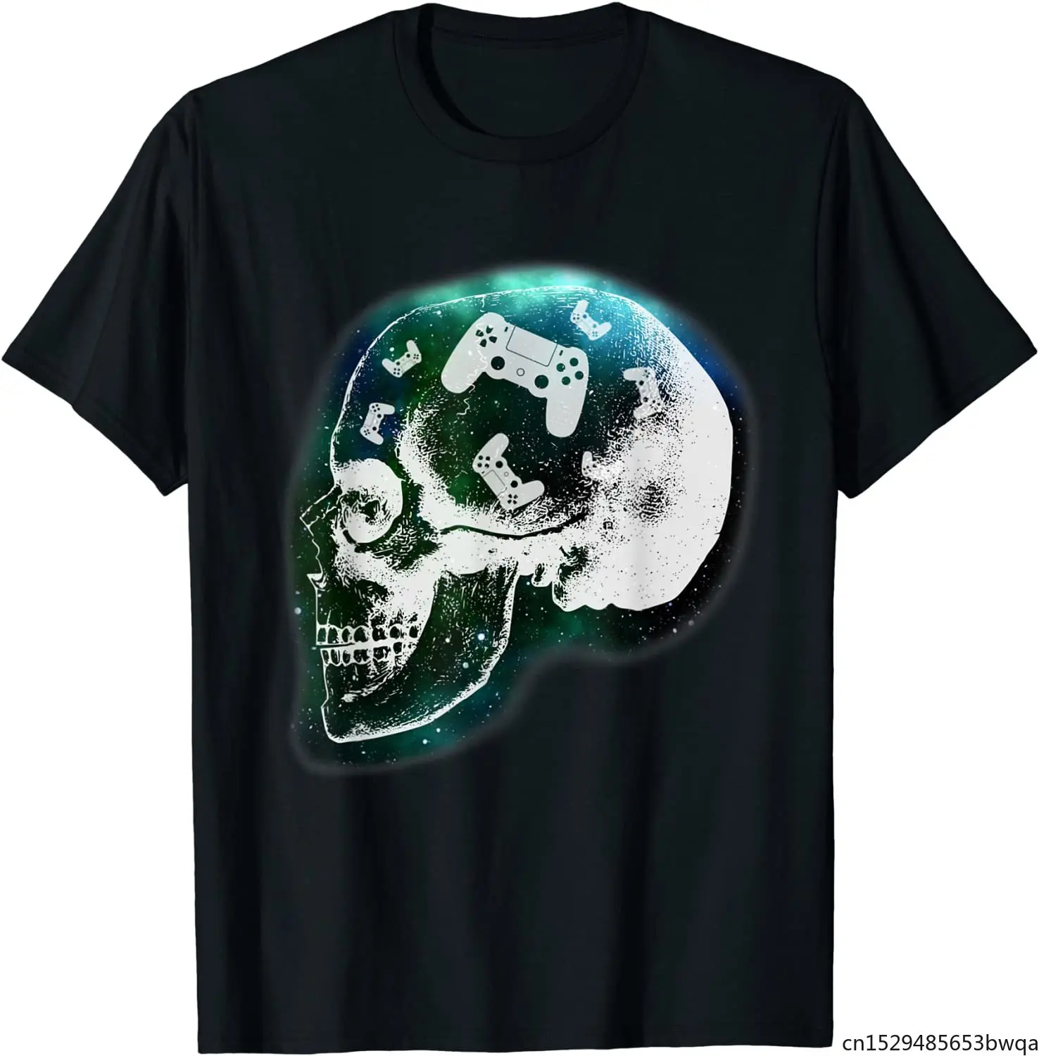 

Mind Controller Skull Gaming Gamer Mens Boys Teens T-Shirt