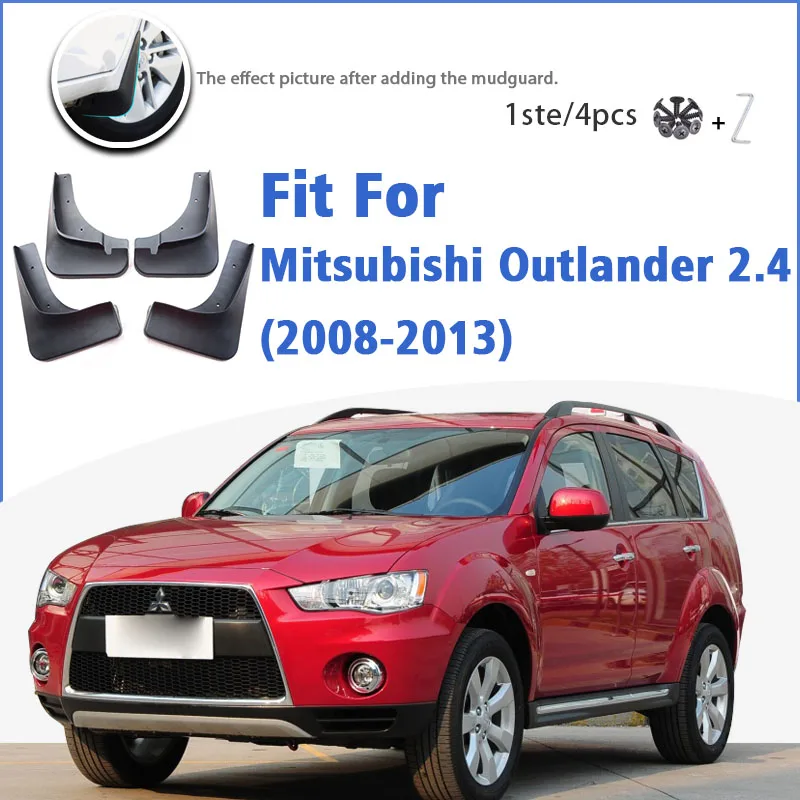 

Mudguard For Mitsubishi Outlander 2.4 2008-2013 Front Rear 4pcs Mudflaps Mudguards Car Accessories Splash Guard Fender Mud Flap