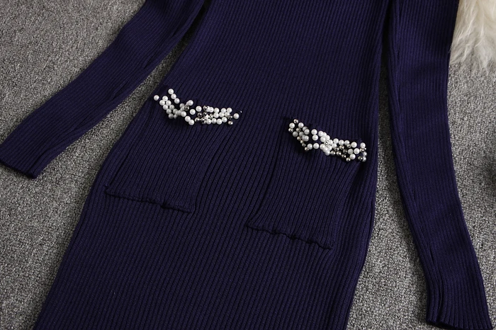 ALPHALMODA новое женское ажурное осеннее трикотажное платье с длинными рукавами, облегающее женское элегантное эластичное платье