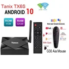 ТВ-приставка tanix TX6S, android 10, H616, 4 + 3264 ГБ, 2,4 ГБ