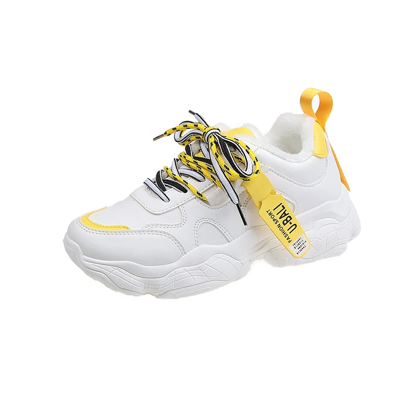 

Autumn Winter Sneakers Women Shoes Lace Up New Plus Velvet Casual Shoes Ins Old Shoes Botines Mujer Chaussures Femme