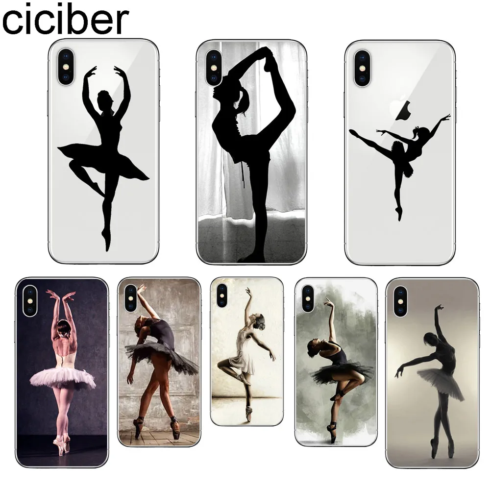 Ciciber балетная танцевальная девушка для Apple iPhone 11 Pro Max чехол телефона X XR XS 7 8 6 6S Plus 5S