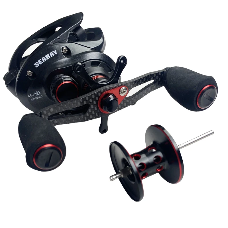 

OBSESSION FATE Carbon handle Baitcasting Reel 8.1:1 Max Drag 8kg 11+1BB Freshwater Fishing Reel Saltwater Casting Fishing Wheel