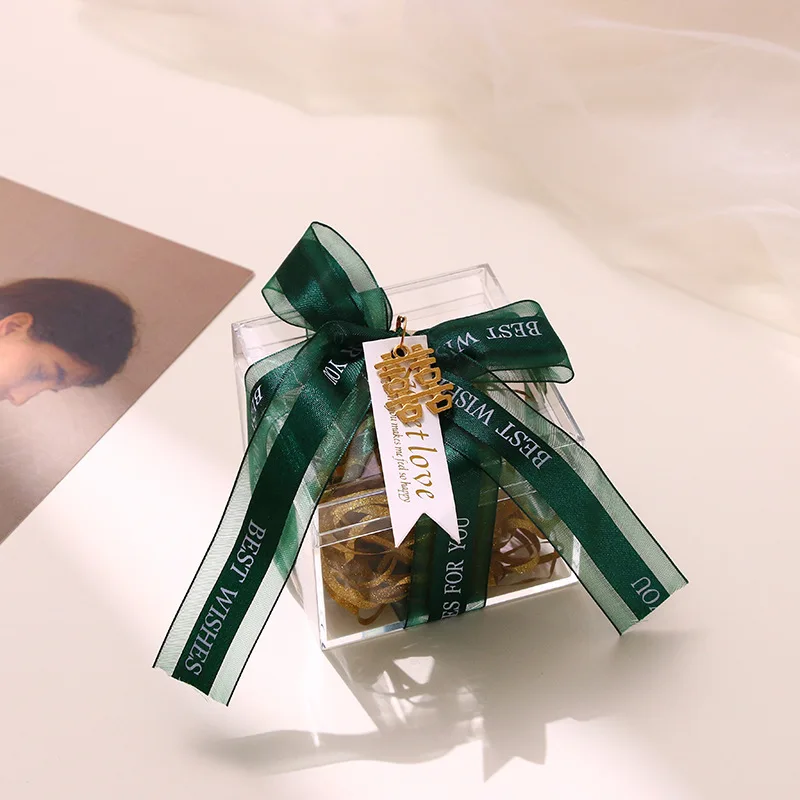 1 шт. коробки для конфет из ПВХ прозрачные свадебные сувениры и подарочные