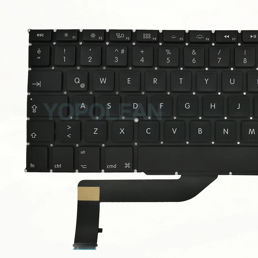 Клавиатура A1398 для Macbook Pro Retina 15 дюймов набор с подсветкой Турция 3 шт./лот 2012 2015