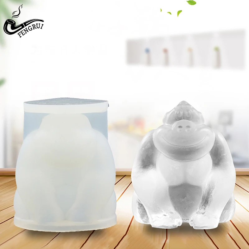 

Silicone Fondant Cake Mould Chocolate Mold Orangutan Shaped Non-stick Silicone Candy Mold Decorating Baking Tools Easy To Clean