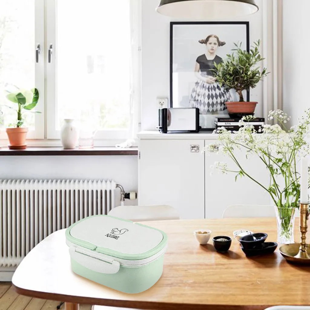 Экологичный Ланч бокс для студентов школьная закуска микроволновая печь