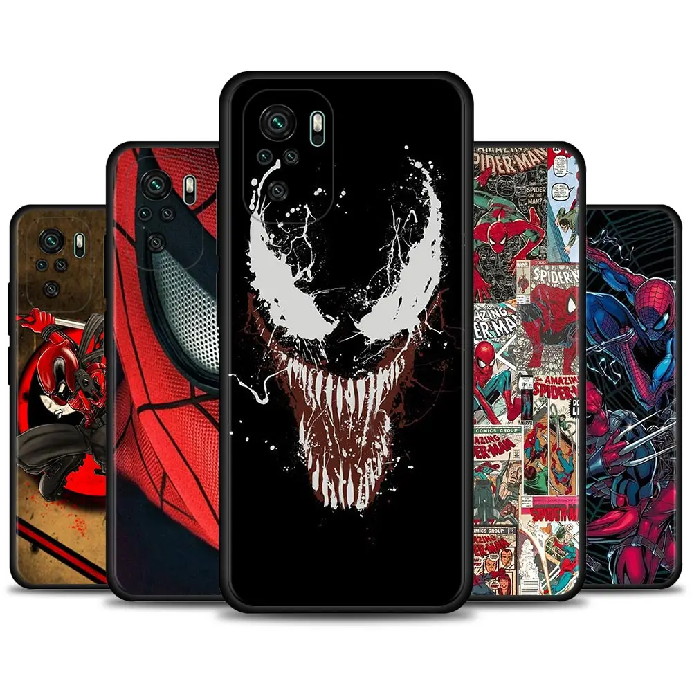 

Spider-Man Marvel Comics Cases For Xiaomi Redmi Note 9 8 10 Pro 9T 9S 8T 7 11 10pro Max for redmi 9A 9T 8A 9 9C 8 7 7A Coque