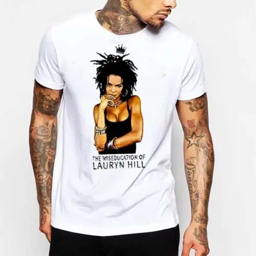 Ночная одежда футболка Fugees Urban lauryn hilt Brooklyn Badu хип хоп регги дреды Мужская