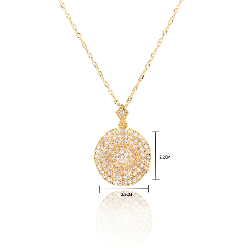 Gold white gold Hot Necklaces AAA Cubic Zirconia Charms Women Wedding Jewelry 2019 New Chain &amp Pendants | Украшения и