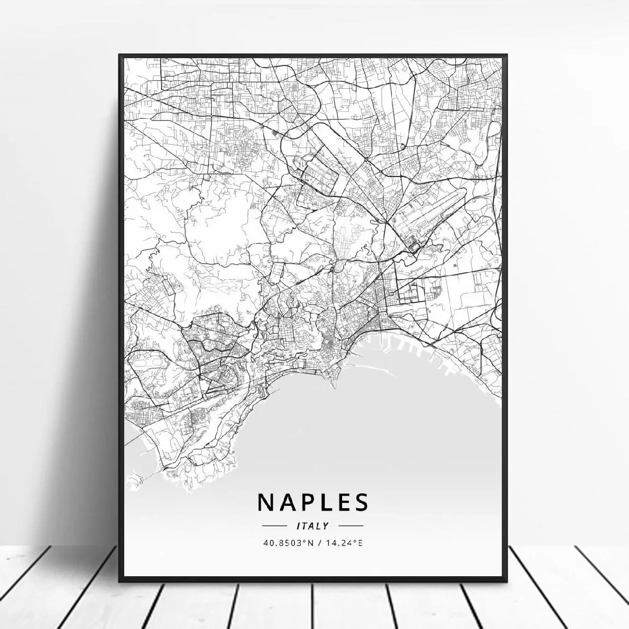 Болонья фоггия Неаполь падуа Турин Верона Италия карта холст художественный