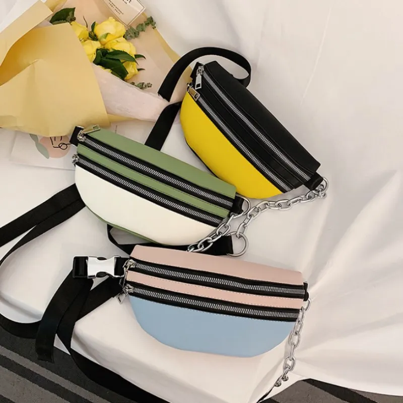 Женская поясная сумка большая из искусственной кожи регулируемая дорожная