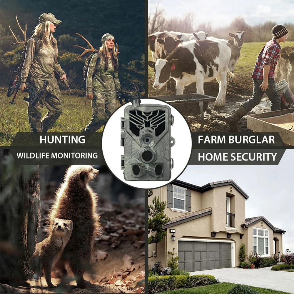 

Wifi810pro Hunting Trail Camera Portable 4K HD Bluetooth Infrared Night Vision Waterproof Camera For Outdoor Wildlife Game