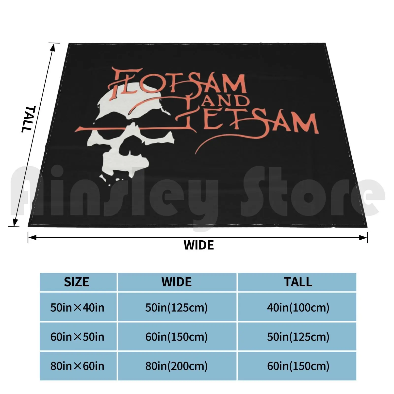 Одеяло страдающих масс 741 Flotsam и Jetsam металлические скрученные скоростные тяжелые