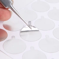 disposable eyelash glue holder foil pallet eyelash extension glue pads lashes patch stickers makeup tools accessories 300pcs