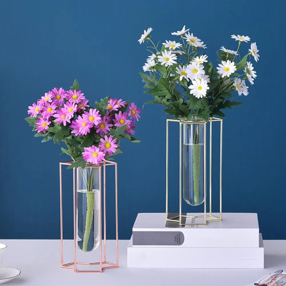 

Держатель для цветов в скандинавском стиле, Небьющийся Легкий стильный цветочный горшок, украшения, Современный Железный гидропонный цвет...