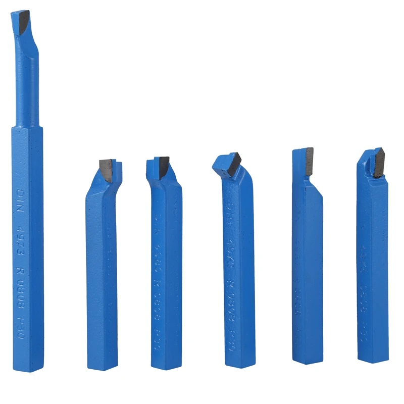 6 шт. Твердосплавные наконечники 8 мм Паяные режущие инструменты Набор бит