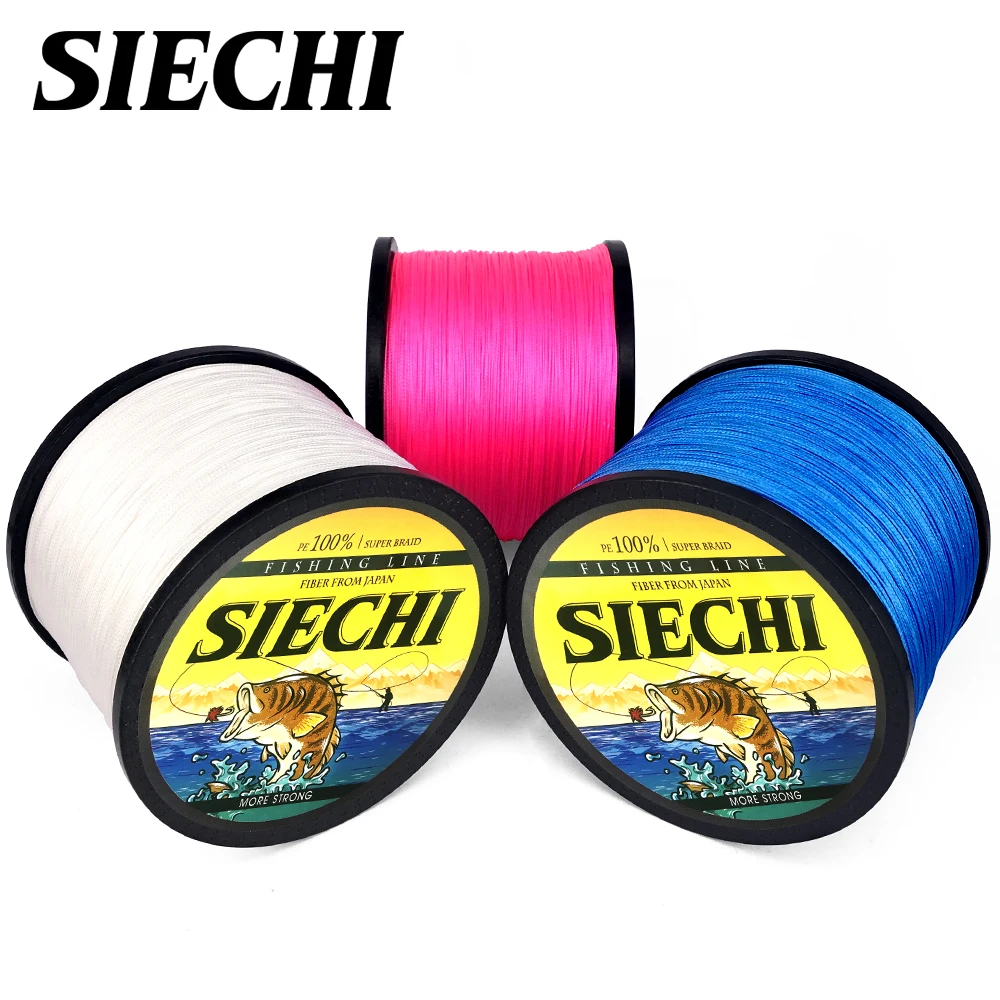 SIECHI 8 нитей 1000 м ПЭ плетеная рыболовная леска tresse peche соленая Улучшенный