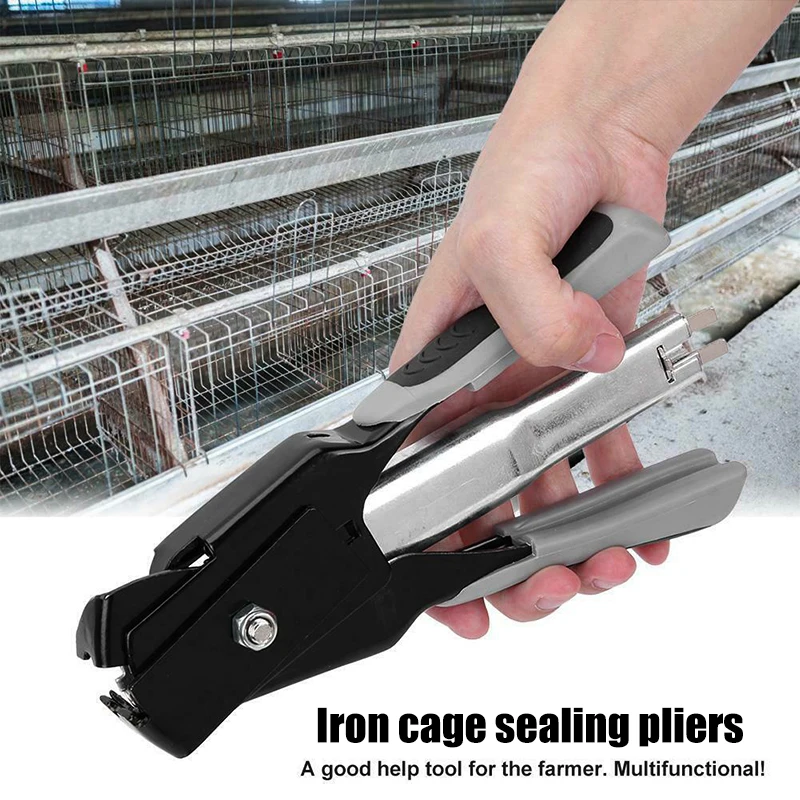 Crimping Tool Supermarket Packaging Ring Pliers C-type Nails Sealing for Cages 2019ing | Инструменты