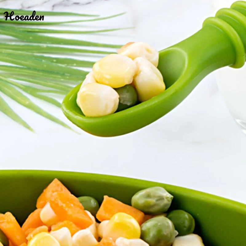 

2Pcs/Set Baby Feeding Spoon Utensils Auxiliary Food Training Bendable Chew Toy food fun picks cute spoon and fork