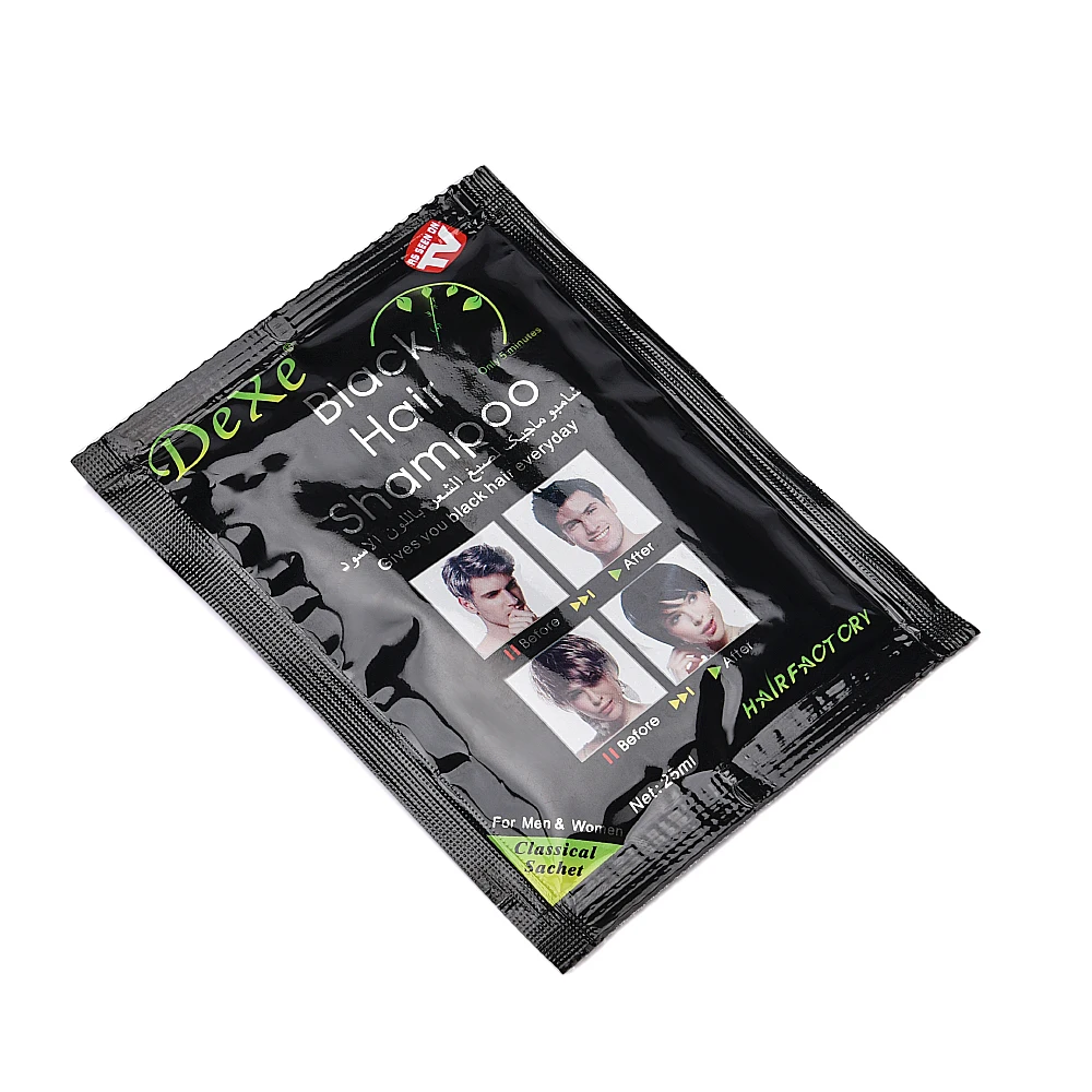 10 шт. мгновенный шампунь для черных волос краска за 5 минут создания седых и белых