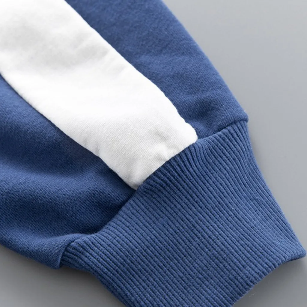 Комплекты одежды для детей осенний костюм пуловер с капюшоном и принтом медведя