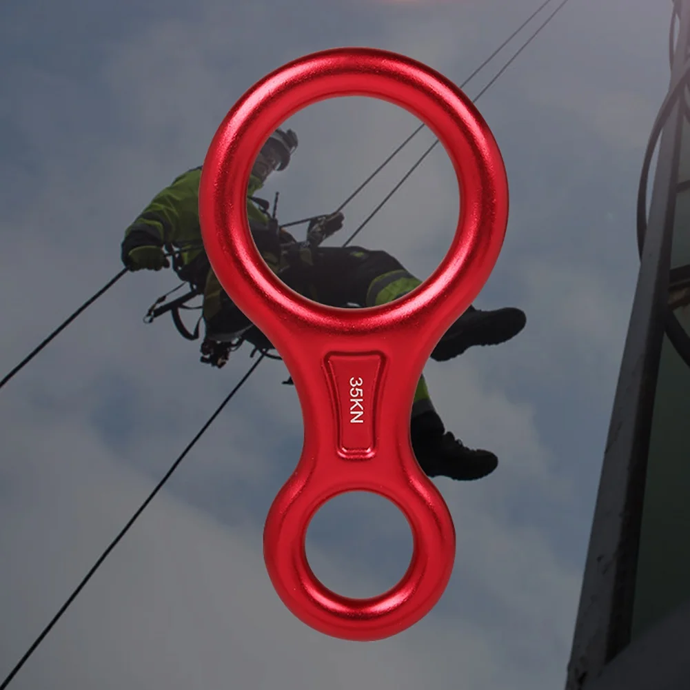 

Outdoor Mountaining Speed Drop 8 Word Ring Equipment Degrading Aluminum Alloy High-altitude Slower Protector Eight Word Ring