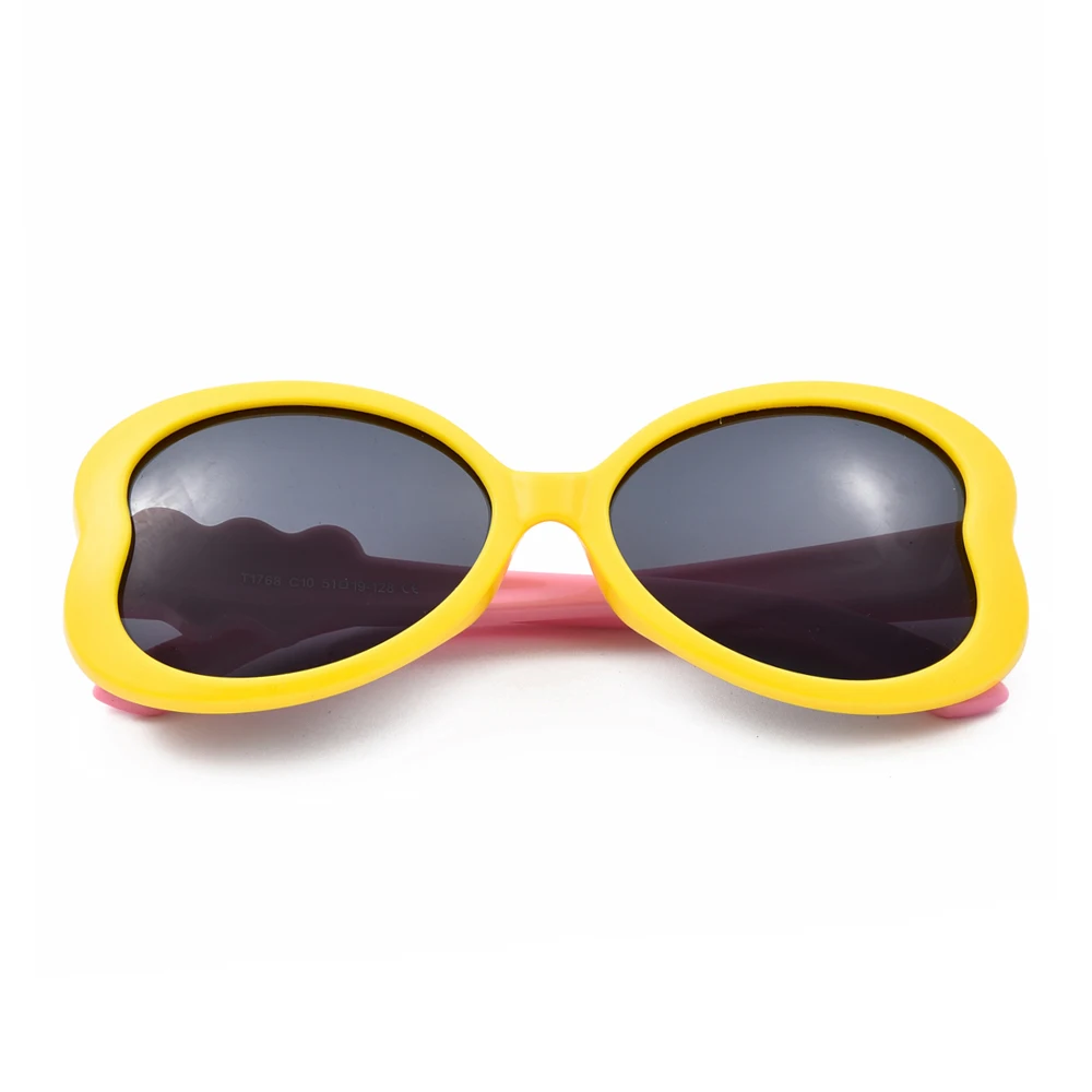 WILLPOWER Polarized Brand Designer Plastic Frame Kids Goggles UV400 Love Heart Shaped Sunglasses For Girls PK-136 | Аксессуары для