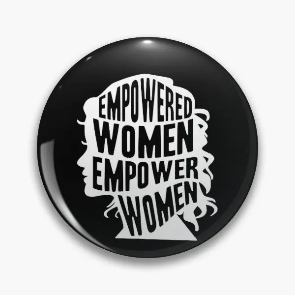 

Feminist Empowered Women Customizable Soft Button Pin Cute Creative Clothes Lapel Pin Gift Jewelry Women Funny Lover Cartoon