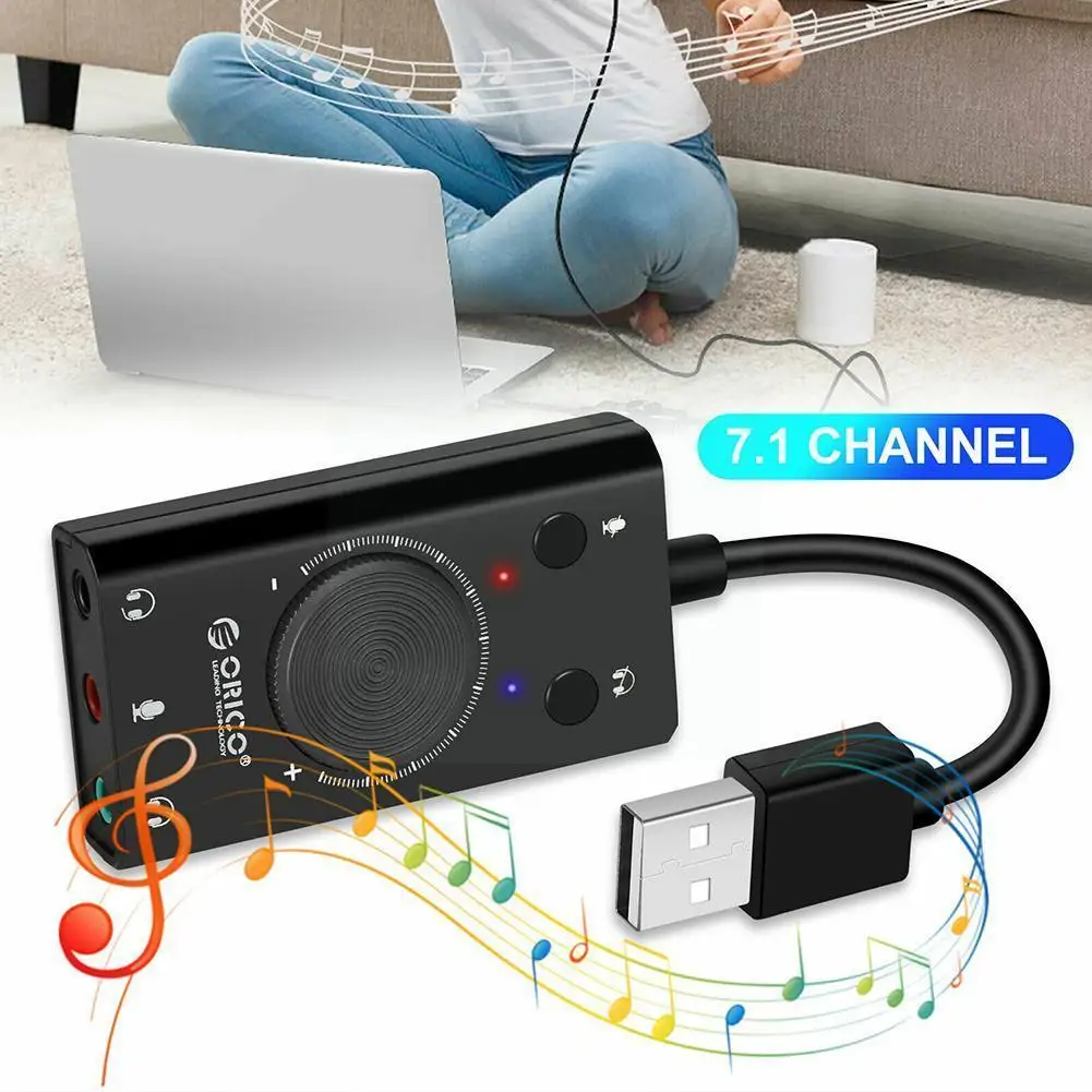 

Внешняя звуковая карта X9P0, 3,5 мм, USB