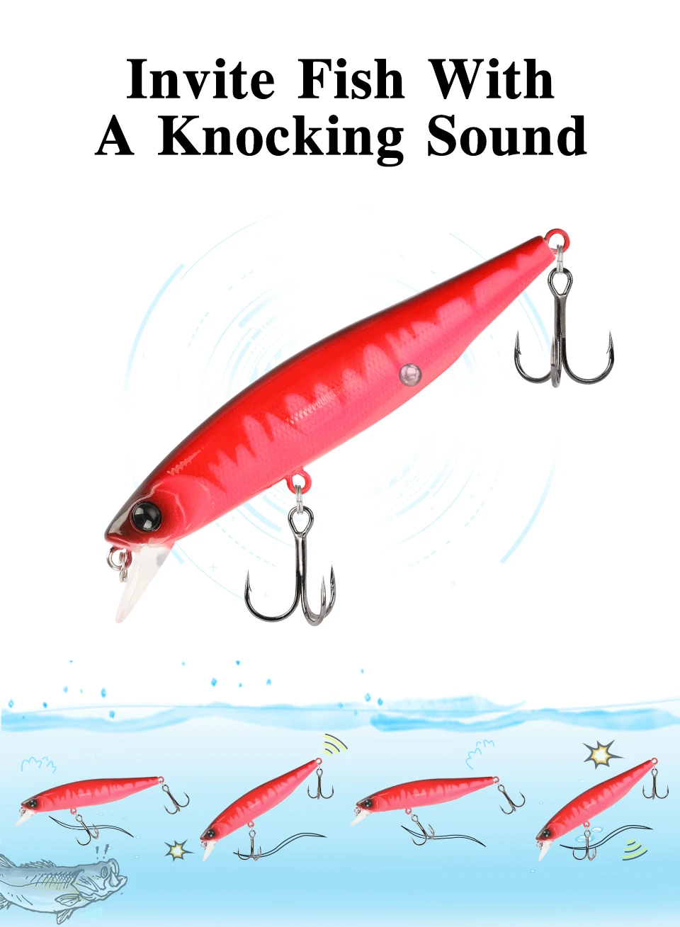 TSURINOYA 88SP Suspending Minnow Angelköder DW76 10,3 g Wobbler Long Casting Bass Pike Jerkbait Bait Movement System Tackle – Detail 14
