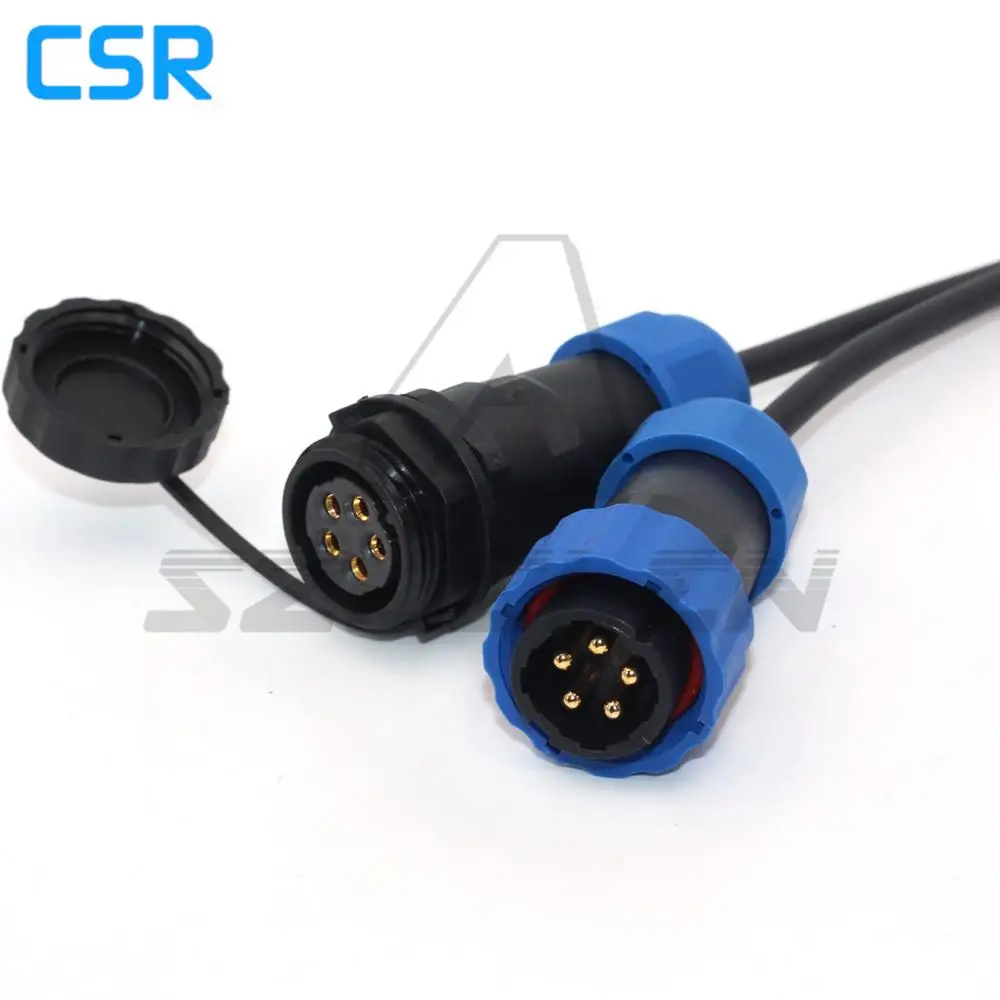 Разъем SD20 5-контактный водонепроницаемый IP67 для автомобильного промышленного