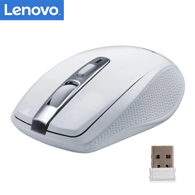 Беспроводная мышь LENOVO N110 2 4 ГГц 1600 точек/дюйм официальная проверка двусторонняя