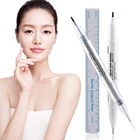 1 шт. хирургический маркер для татуировки кожи двусторонний тонкийтолстый наконечник для бровей ручка с измерительной линейкой микроблейдинг позиционирование инструмент