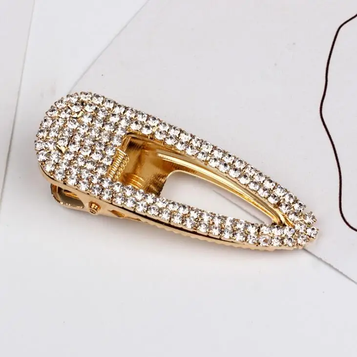 Style 21 1 шт., корейский стиль, стразы для женщин и девушек, геометрический сплав, модные заколки для волос, аксессуары для волос для девочек, золотые, серебристые блестящие заколки для волос - Цвет: Style 21