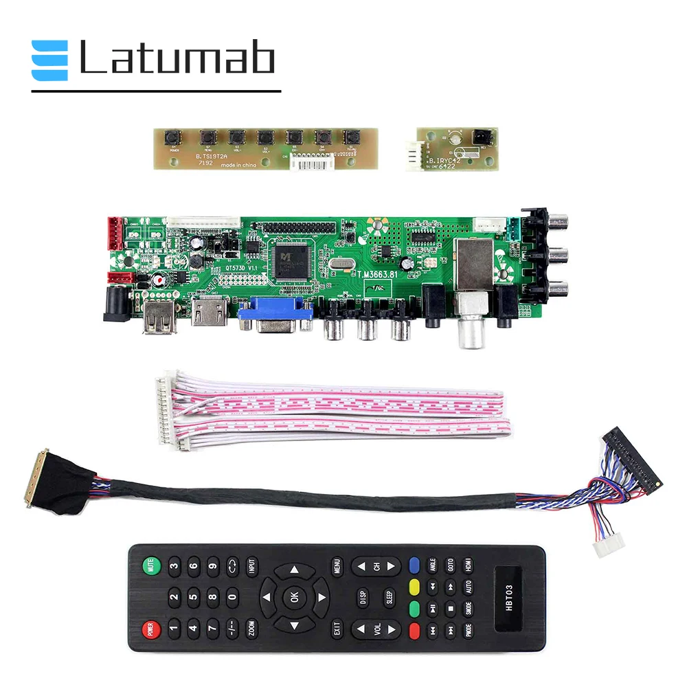 Материнская плата Latumab для LP156WF1 TLC1 / TLC2 TLC3 15 6 дюйма контроллера экрана 1920 × 1080 TV + HDMI