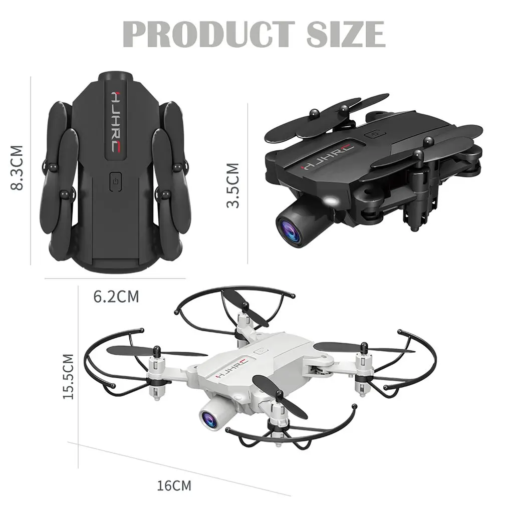 

HJ66 Mini Folding Uav Aerial Photography Black Camera Fixed Height Real Time Aerocraft One Key Return With Storage Bag