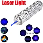Мощный лазер, который горит лазерный фонарь 10000 нм м, фокусируемые синие лазерные указки, фонарик, поджигает спичку, подсвечиваемые фейерверки